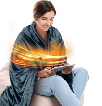 Load image into Gallery viewer, TrailBlazer™ Wearable Electric Heated Robe Blanket