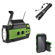 Load image into Gallery viewer, TrailBlazer™ 3 Product Emergency Prepper Bundle | Powerbank, Flashlight, & Radio