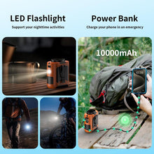 Load image into Gallery viewer, TrailBlazer™ Pro 3-in-1 Rugged Portable Fan w/ Powerbank & LED Light