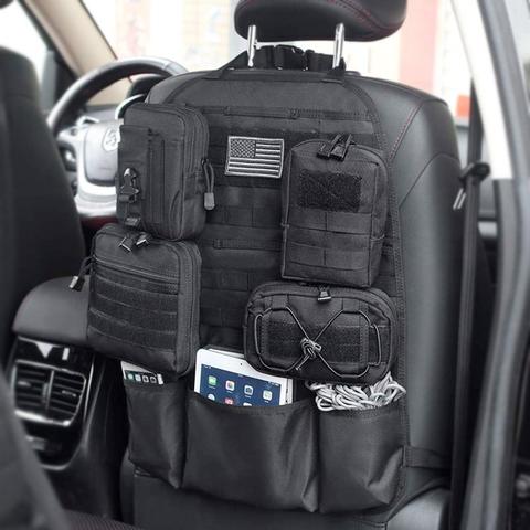 2X Truck Seat Back Organizer Tactical MOLLE Car Covers Vehicle