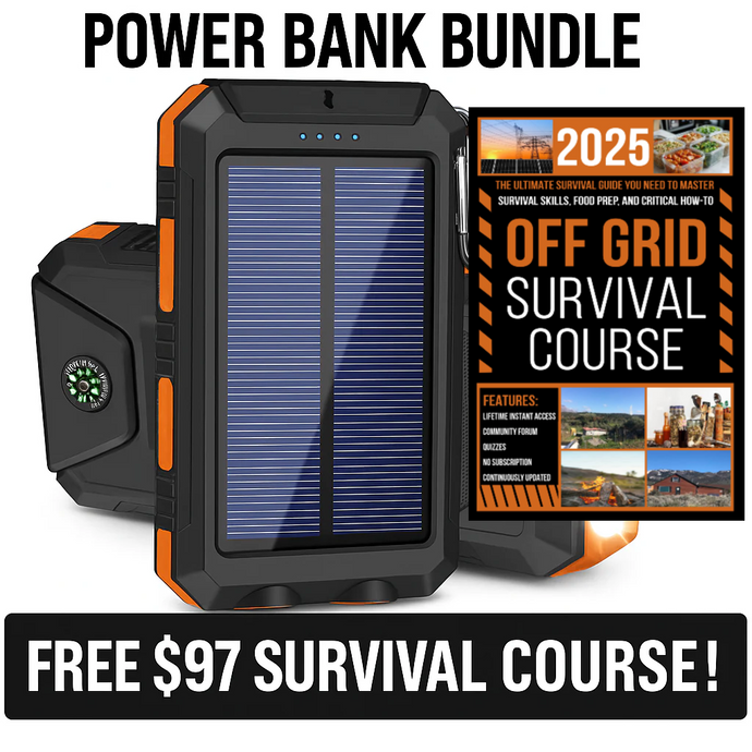 TrailBlazer™ Pro Solar Power Bank & + FREE 30-Day Survival Course ($97 Value)