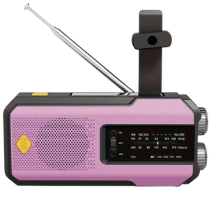 TrailBlazer™ Pro Emergency Radio with Solar Charging, Crank Radio, Power Bank, SOS Alert, AM/FM and 3-LED Flashlight