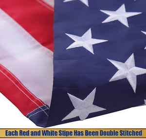 MME™ Handmade in USA Embroidered American Flag 3x5 FT