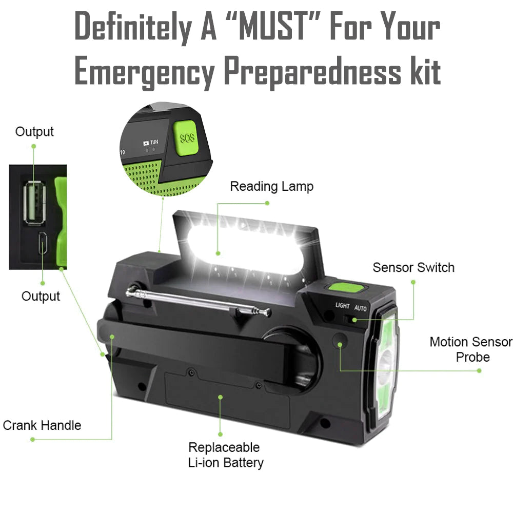 TrailBlazer™ Emergency Solar Powered Radio 2.0