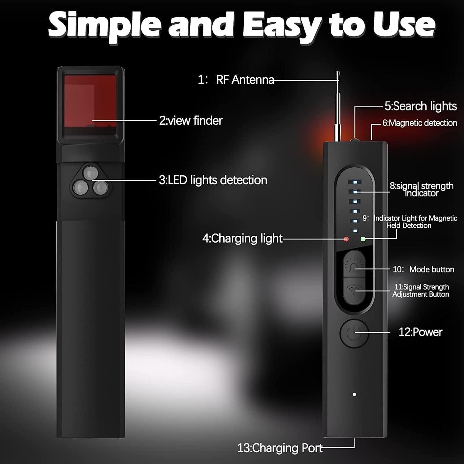 Shadow X Pro™ Hidden Camera & GPS Detector 2.0