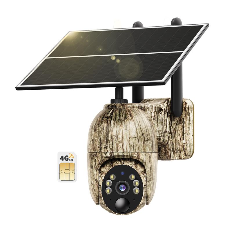 TrailBlazer™ 4G LTE Cellular Trail Security Camera - Solar, 360° Pan Tilt, 2K Night Vision, Motion Activated